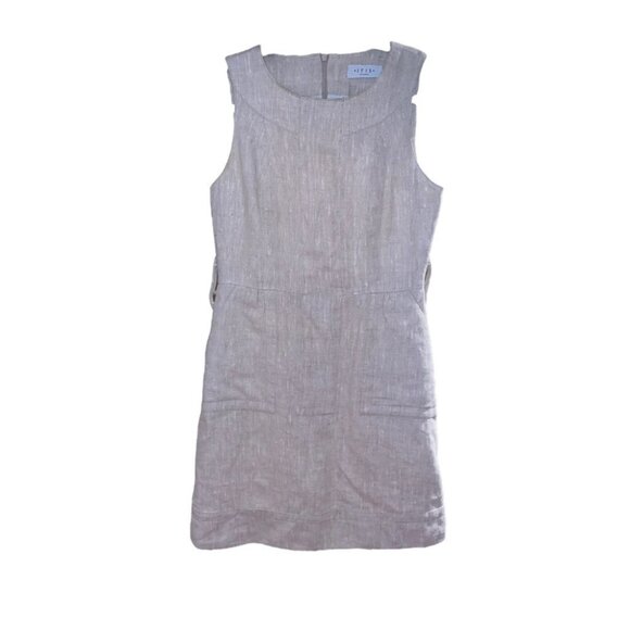 IRIS Setlakwe linen blend sleeveless mini dress with pockets Size - Picture 9 of 11